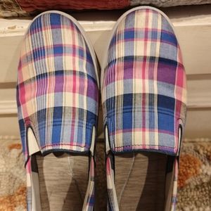 Dansko blue pink plaid shoes Size 41 / 10